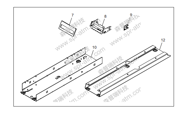 6684出钞口塑料导件(穿墙）